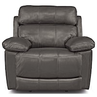 Casual Wallhugger Power Headrest Recliner with USB Ports