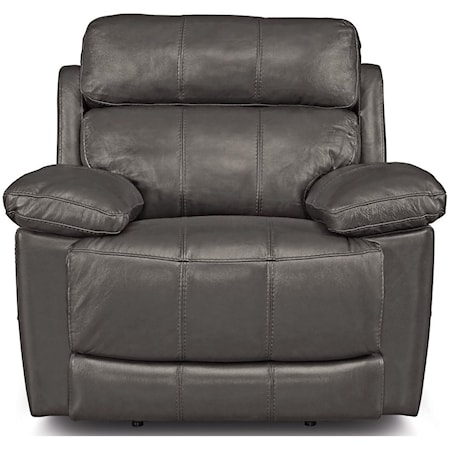 Casual Wallhugger Power Headrest Recliner with USB Ports