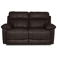 Casual Power Headrest Reclining Loveseat with USB Ports