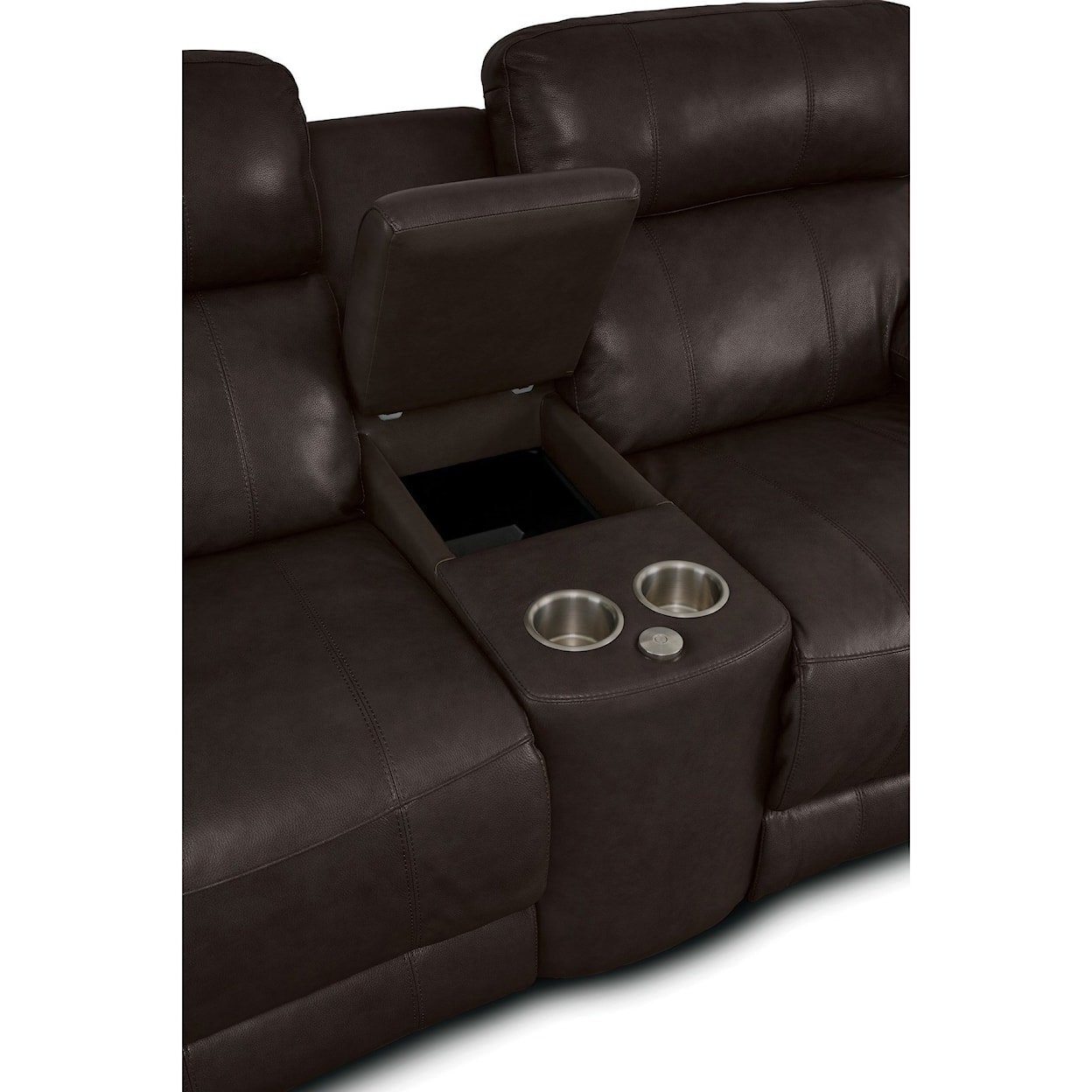 Palliser Finley Power Headrest Reclining Console Loveseat