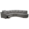 Palliser Flex 4-Seat Reclining Sectional Sofa w/RAF Bumper