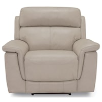 Power Leather Recliner w/ Power Headrests and USB Ports