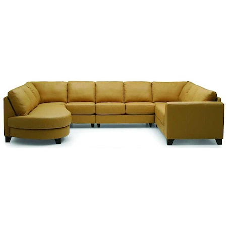 Right Arm Facing Corner Sectional w/ Bumper