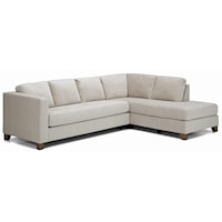 Contemporary Sectional Sofa with Right Facing Chaise