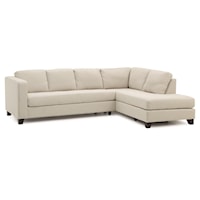 Contemporary Sectional Sofa with Right Facing Chaise