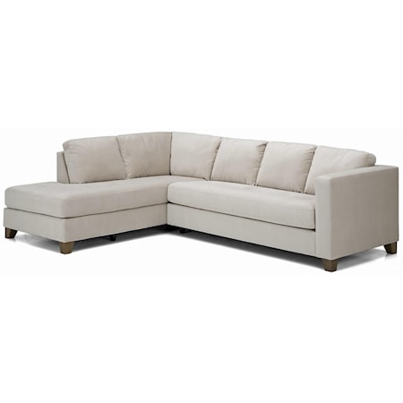 Contemporary Sectional Sofa with Left Facing Chaise