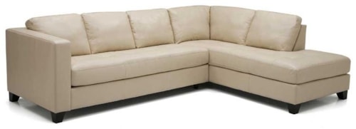 Leather Upholstered Sectional Sofa