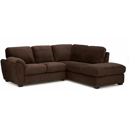 Two Piece Sectional Sofa with LHF Chaise 