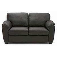 Casual Loveseat with Pillow Arms and T-Back