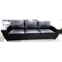 Contemporary Sofa with Curved Track Arm