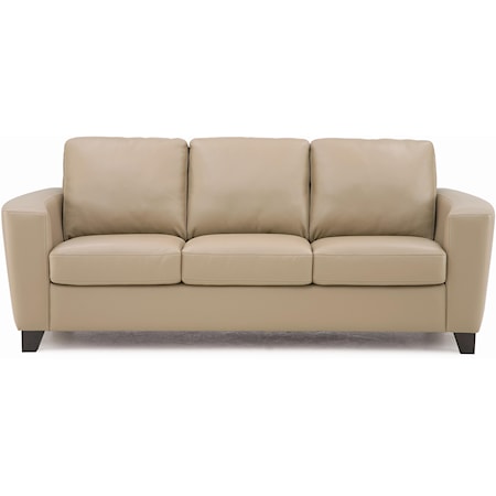 Contemporary Sofa with Curved Track Arm