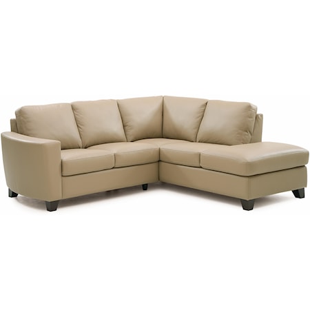 Contemporary 2-piece Sectional with Corner Chaise