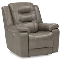 Wallhugger Recliner With Power Headrest and Lumbar - In Fabric