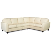 Contemporary 5-Seat Sectional Sofa with RAF Corner Piece