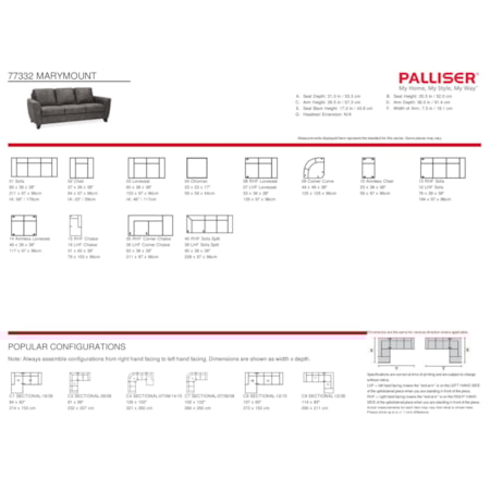 5-Seat Sectional Sofa w/ LAF Corner Piece