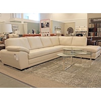 Contemporary 2-Piece Sectional with Corner Chaise