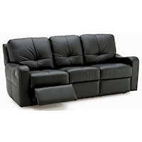 Contemporary Sofa Recliner with Sloped Track Arms