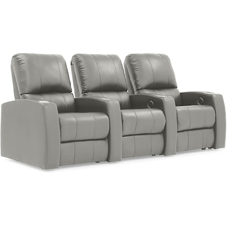 Power Reclining Home Theater Sectional 