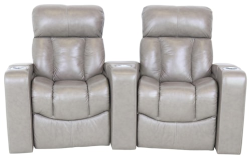 Power Theater Recliner with Power Headrest, USB Ports, and Color-Changing LED Lighting (Priced Individually)