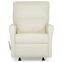 Casual Swivel Glider Manual Recliner with Split Back