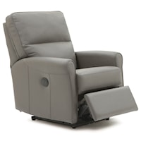 Casual Swivel Glider Manual Recliner with Split Back