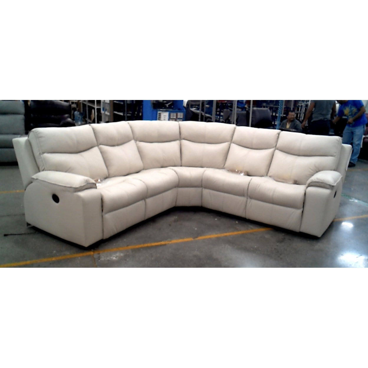 Palliser Providence 5 Piece Leather Reclining Sectional