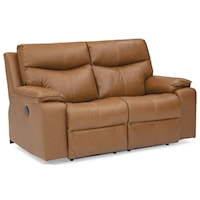 Providence Casual Manual Reclining Loveseat with Pillow Arms