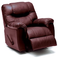 Casual Power Rocking Recliner with Bustle Back