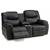 Power Reclining Console Loveseat with Cupholders