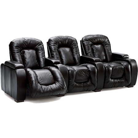 Three Person Home Theater Recliner 