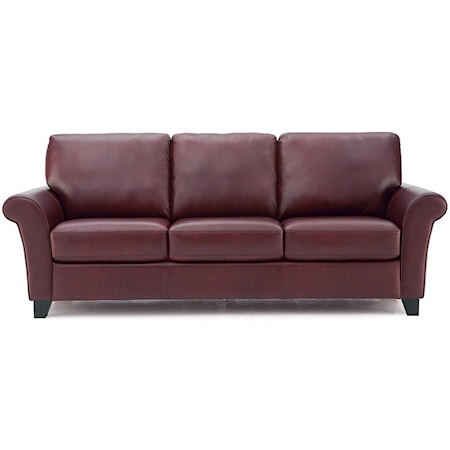 Transitional Sofa with Flared Arms