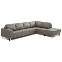 Contemporary 2-Piece Sectional with Chaise