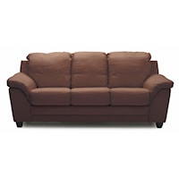 Casual Sofa with Sloped Pillow Arms