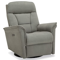 Contemporary Swivel Glider Power Recliner with Power Headrest