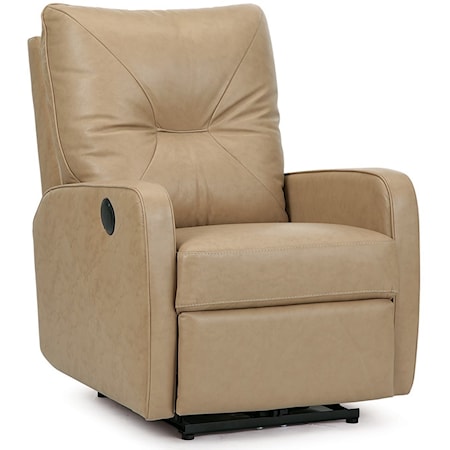 Contemporary Power Wallhugger with Center-Tufted Back