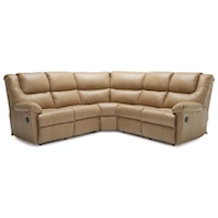 Reclining Sectional with Pillow Arms