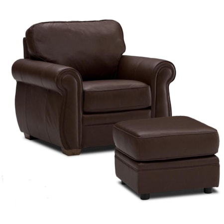 Chair and Ottoman Set