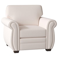 Upholstered Arm Chair (In Fabric)