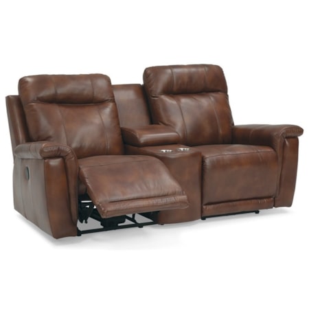 Power Reclining Console Loveseat 