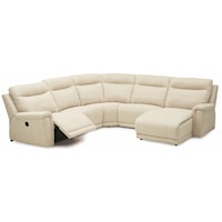 Contemporary Right Hand Facing Sectional w/ Chaise & Recliner