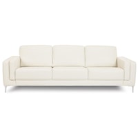 Contemporary Sofa with Metal Legs