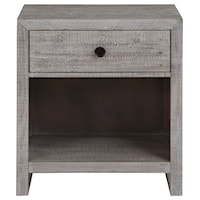 Contemporary One Drawer Nightstand