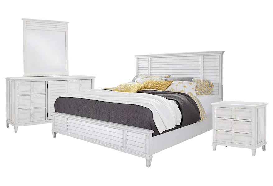 Cane Bay Queen Bed, Dresser, Mirror, Nightstand by Panama Jack by Palmetto Home at Johnny Janosik