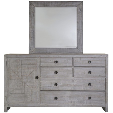 Dresser & Mirror Set