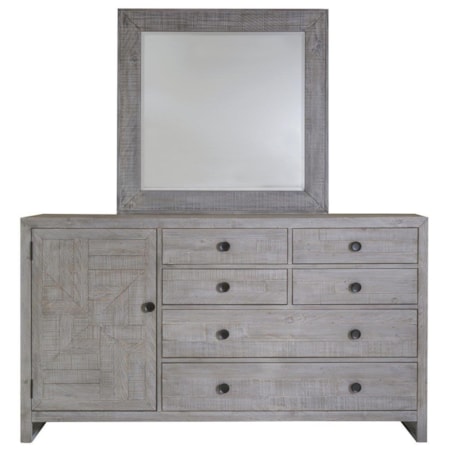 Dresser & Mirror Set