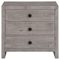 Contemporary 3-Drawer Nightstand