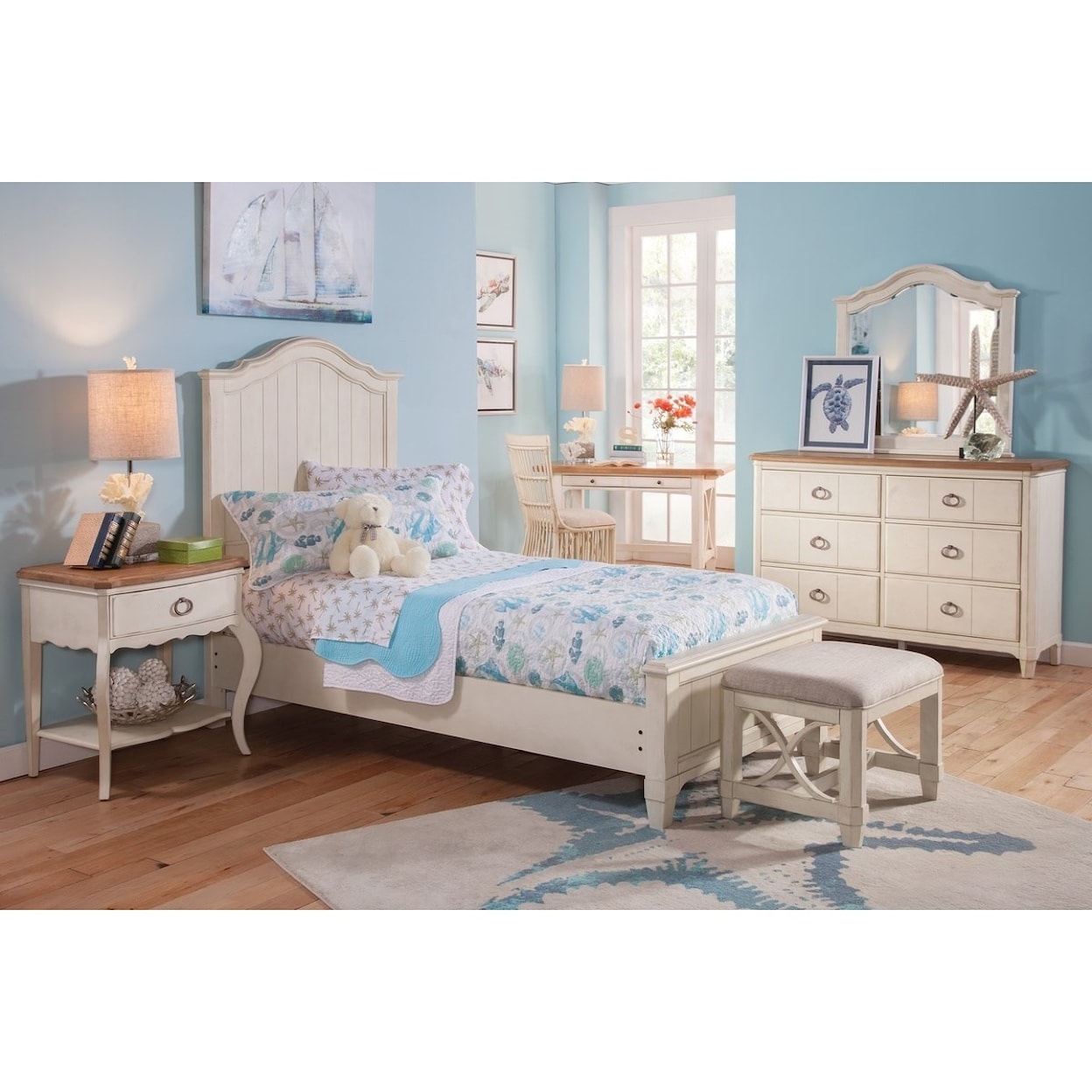 Panama Jack by Palmetto Home Millbrook Dresser and Mirror Set