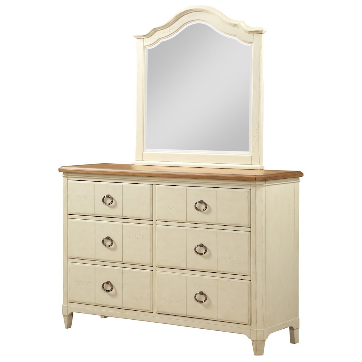 Panama Jack by Palmetto Home Millbrook Dresser and Mirror Set