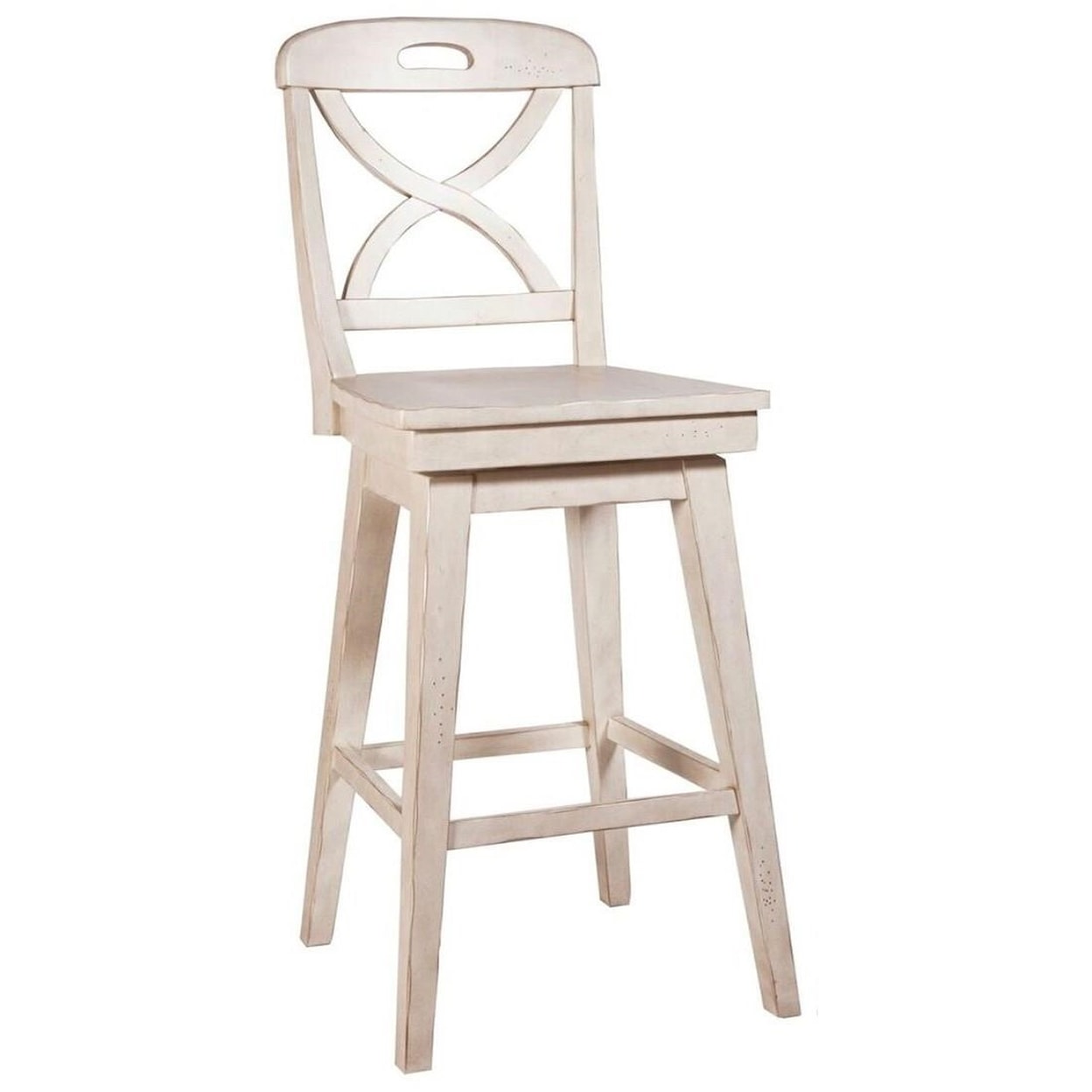 Panama Jack by Palmetto Home Millbrook X Back Swivel Barstool