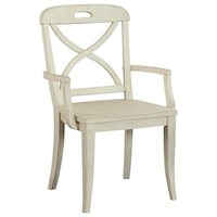 X Back Dining Arm Chair